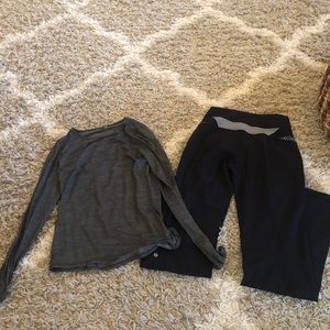 Lululemon top and bottom both size 8